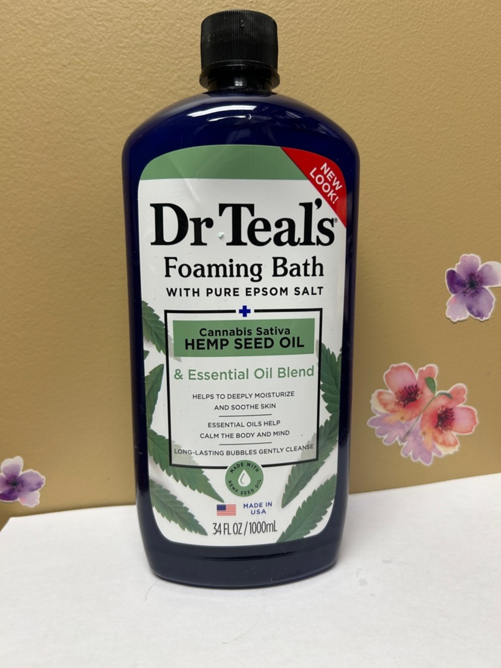 Foaming Bath with Hemp Seed Oil - Blue